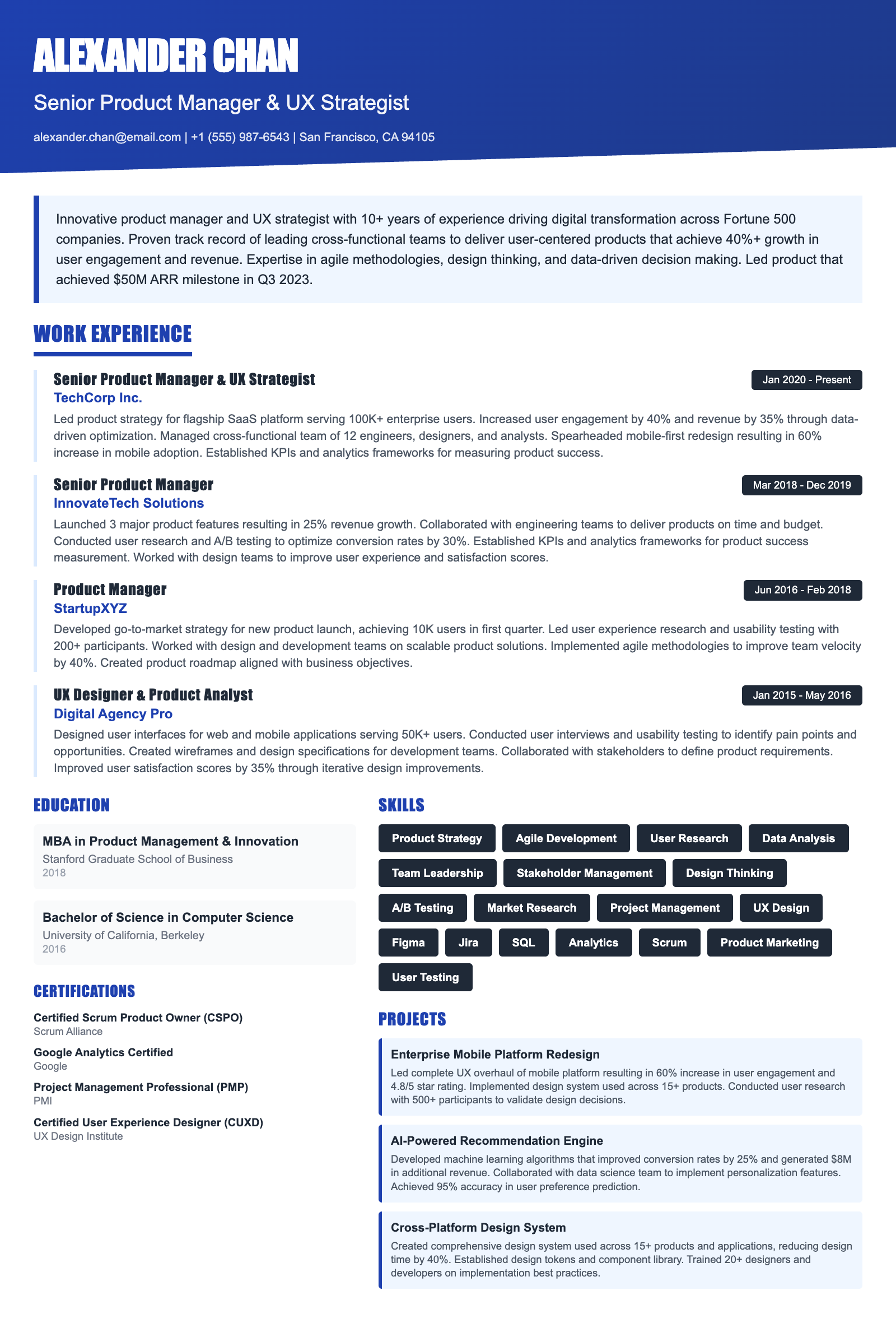 Lead Tech Network Engineer Resume Template